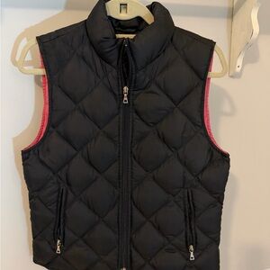 Tommy Hilfiger Black and Pink Quilted Vest